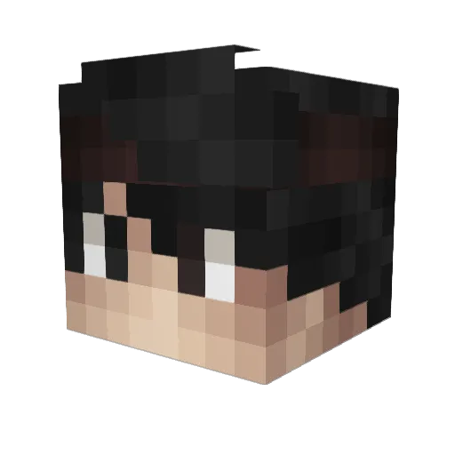 MT_PLAY Minecraft avatar head, 3D render