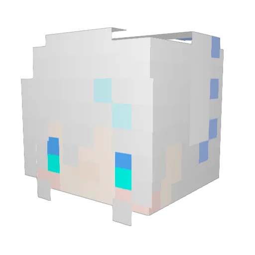 MT_Slimecat Minecraft avatar head, 3D render