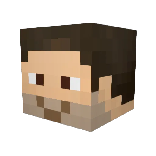 MT_wwfc0921 Minecraft avatar head, 3D render