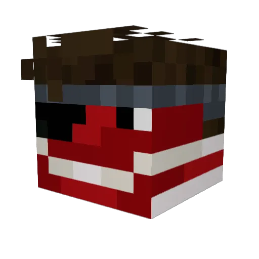 MTaigaM Minecraft avatar head, 3D render