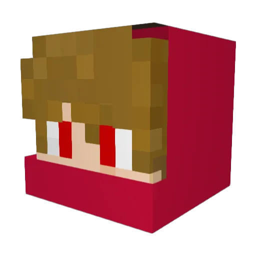 MTunCi Minecraft avatar head, 3D render