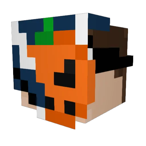 MTwolf10 Minecraft avatar head, 3D render