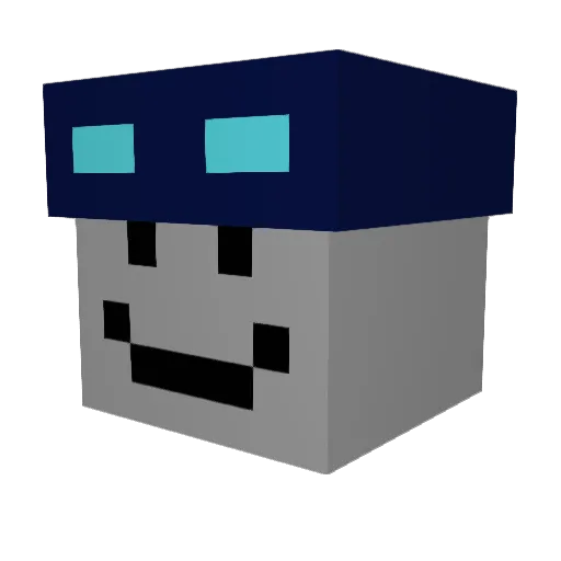 MU1476020 Minecraft avatar head, 3D render