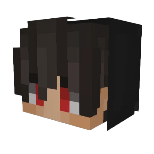 MU5TAR Minecraft avatar head, 3D render
