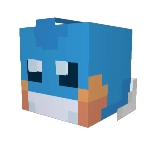 MUDKIPLOVER2343 Minecraft avatar head, 3D render