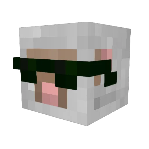 MUDRYY_EBLAN Minecraft avatar head, 3D render