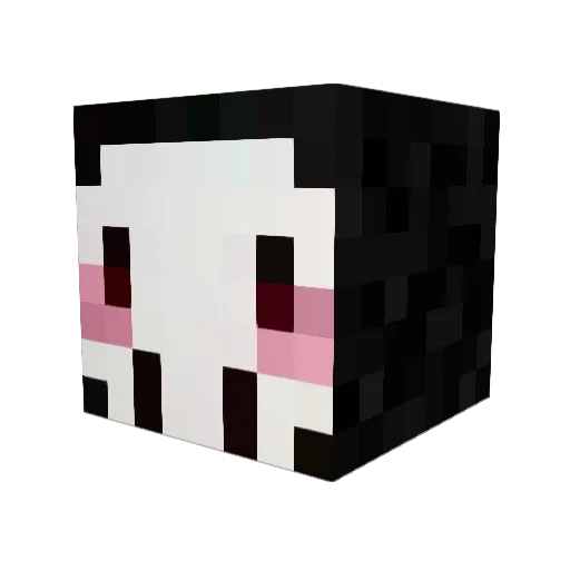 MUERTOS_ Minecraft avatar head, 3D render
