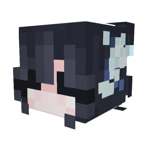 MUKUs88 Minecraft avatar head, 3D render