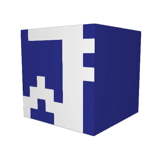 MUM730 Minecraft avatar head, 3D render