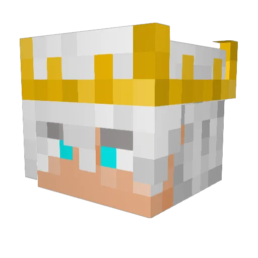 MUMUDu126 Minecraft avatar head, 3D render