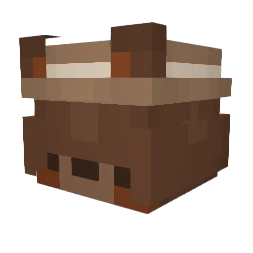 MUOMIMI Minecraft avatar head, 3D render