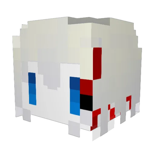 MUR1015 Minecraft avatar head, 3D render