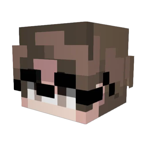 MURANAL Minecraft avatar head, 3D render