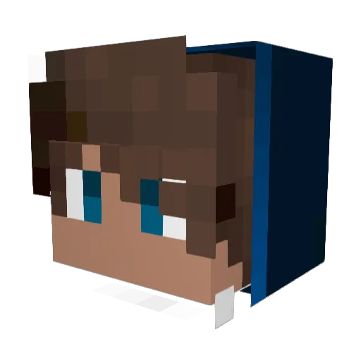 MURYLO_RICARDO Minecraft avatar head, 3D render
