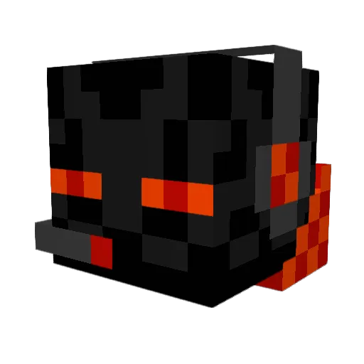 MUSTANG_001 Minecraft avatar head, 3D render