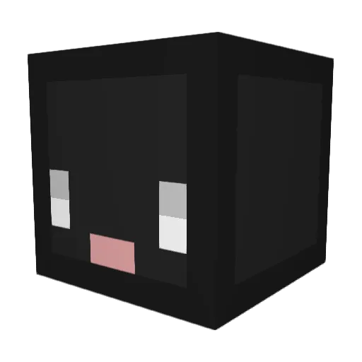 MUTOUR Minecraft avatar head, 3D render