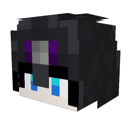 MUYI083 Minecraft avatar head, 3D render