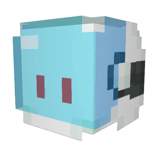 MUYONG Minecraft avatar head, 3D render