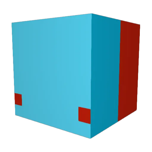 MUZTYMAN Minecraft avatar head, 3D render