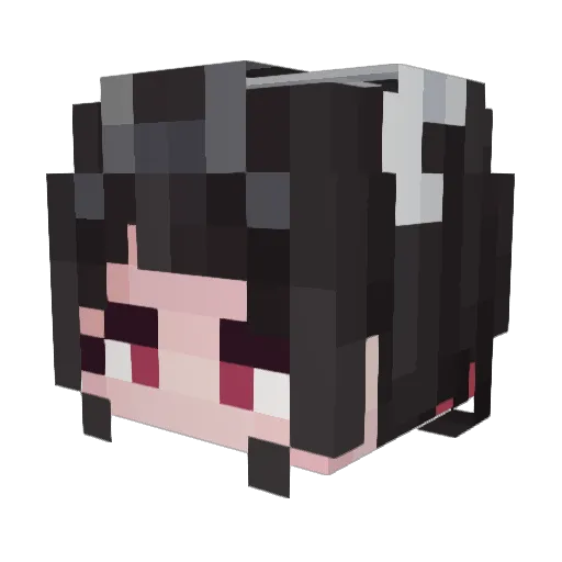 MU_LIAO Minecraft avatar head, 3D render
