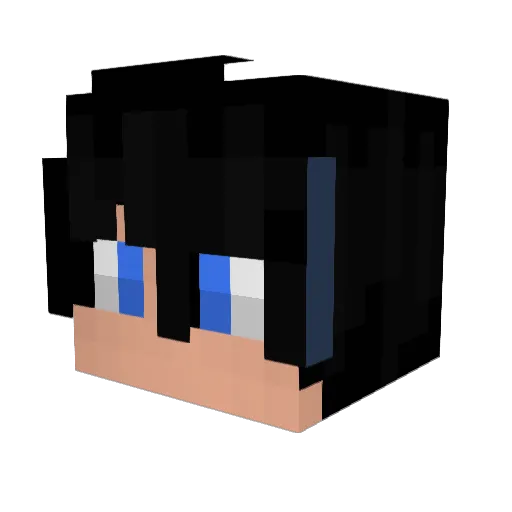 MVAK7 Minecraft avatar head, 3D render