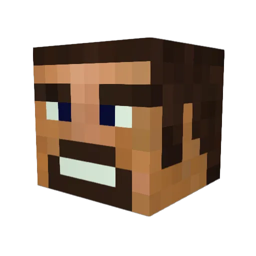 MVC1905 Minecraft avatar head, 3D render