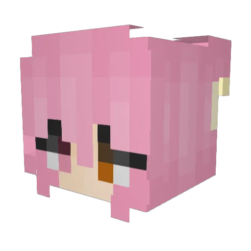MVPLana Minecraft avatar head, 3D render
