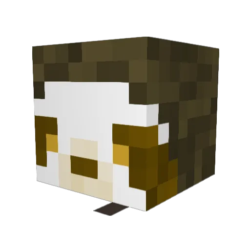 MVPetron Minecraft avatar head, 3D render