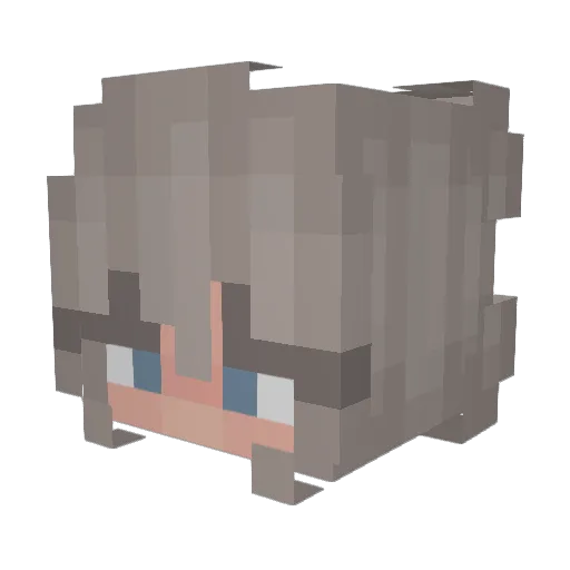 MVRinne Minecraft avatar head, 3D render