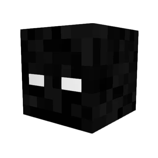 MVVL Minecraft avatar head, 3D render