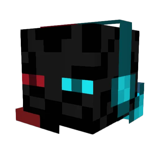 MV_Gaming Minecraft avatar head, 3D render