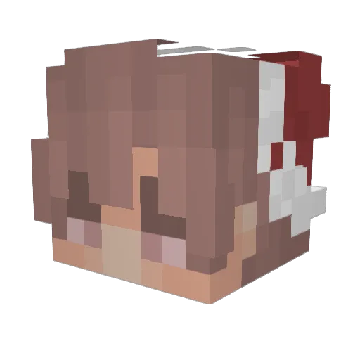 MV_SHARKS Minecraft avatar head, 3D render