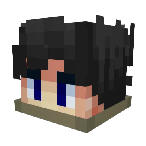 MVeit Minecraft avatar head, 3D render