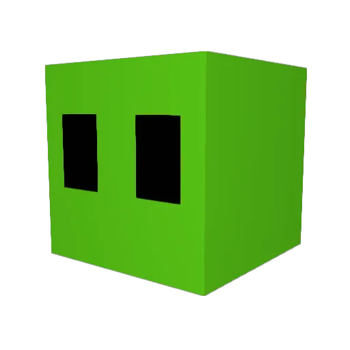 MW3 Minecraft avatar head, 3D render