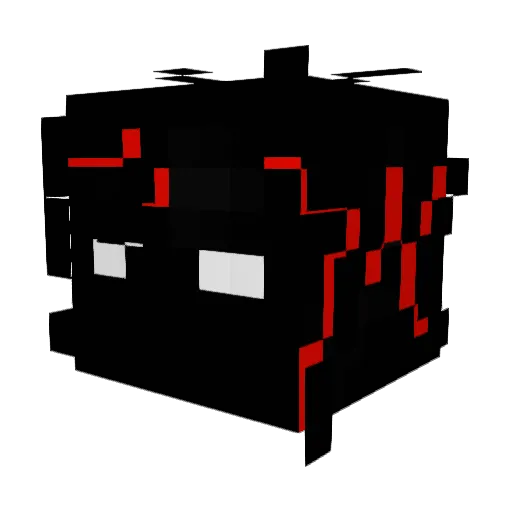 MWO123 Minecraft avatar head, 3D render