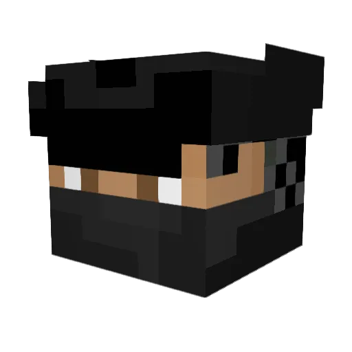 MWONE Minecraft avatar head, 3D render