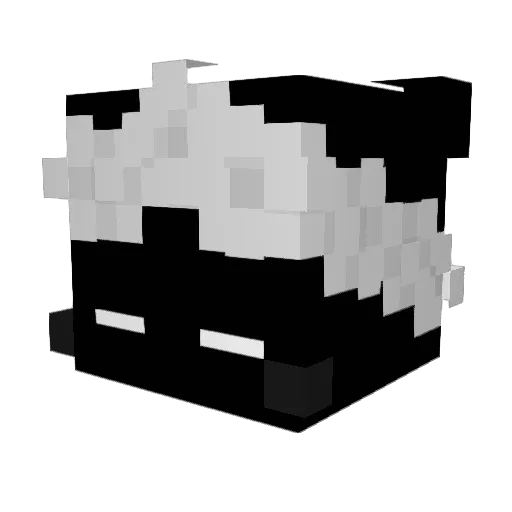MWR4 Minecraft avatar head, 3D render
