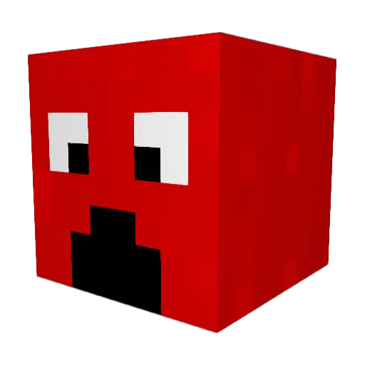 MWU001 Minecraft avatar head, 3D render
