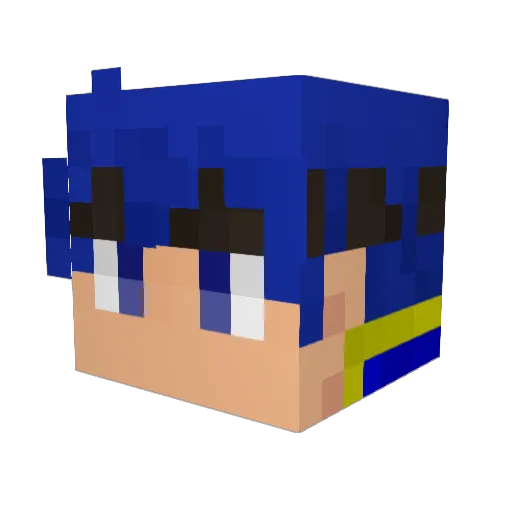 MW_2770 Minecraft avatar head, 3D render