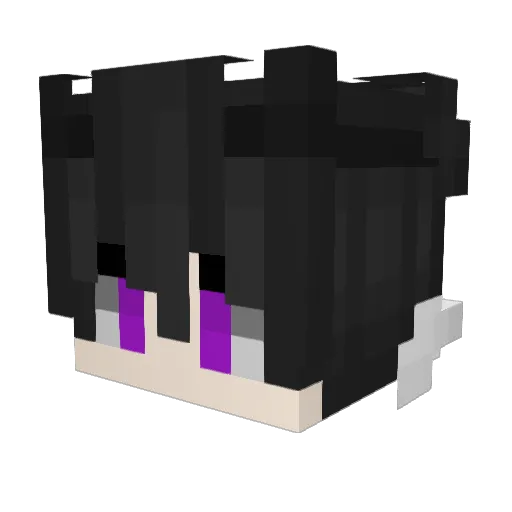 MW_RISE_FR Minecraft avatar head, 3D render