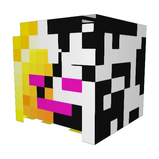 MWolfi2010 Minecraft avatar head, 3D render