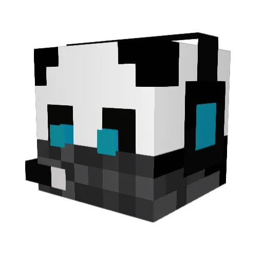 MX0412 Minecraft avatar head, 3D render