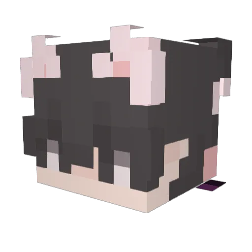 MX460 Minecraft avatar head, 3D render