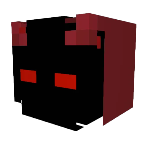 MX5LP Minecraft avatar head, 3D render