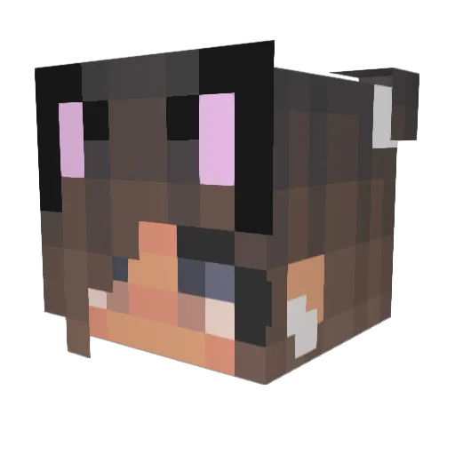 MXGMAbtw Minecraft avatar head, 3D render