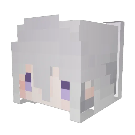MXKSIU Minecraft avatar head, 3D render