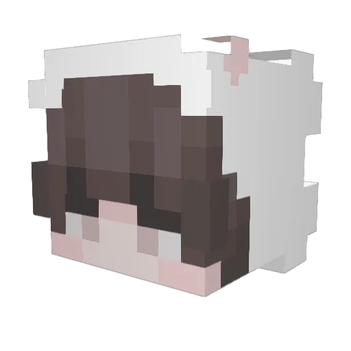 MXM Minecraft avatar head, 3D render