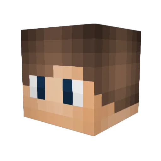 MXPanda07 Minecraft avatar head, 3D render