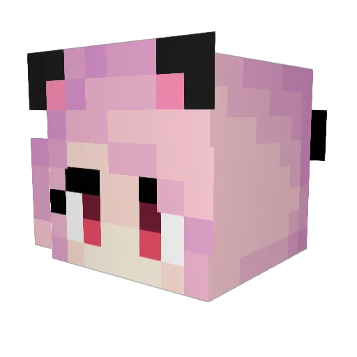 MXSHIZ Minecraft avatar head, 3D render