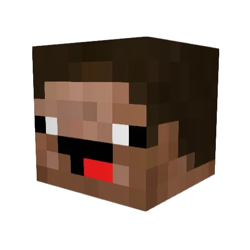 MXTTISIO Minecraft avatar head, 3D render